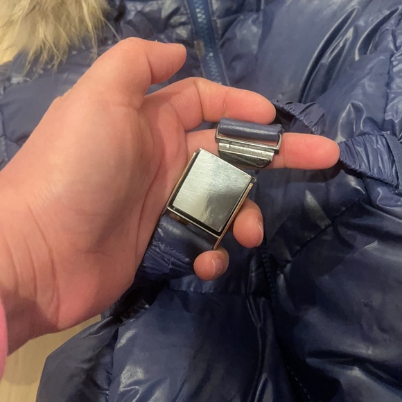 Moncler snowsuit in blue with real fox fur - Picture 9 of 16